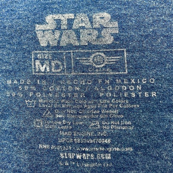 Star Wars Retro Graphic Characters Tee Unisex M Blue - Picture 4 of 5